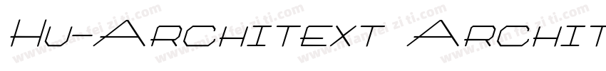 Hu-Architext Archit字体转换